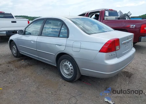 2003 Honda Civic Ex из США, поврежденный, VIN 2HGES26853H609482